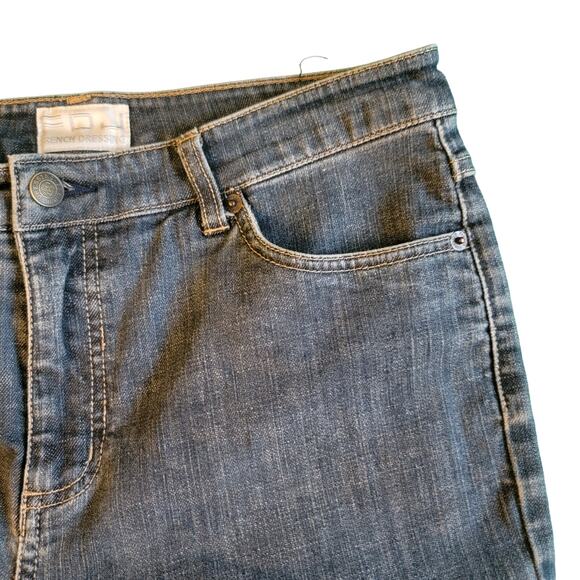 Y2K French Dressing Dark Wash Slim High Rise Bootcut Straight Jeans Size 10 - Picture 3 of 10